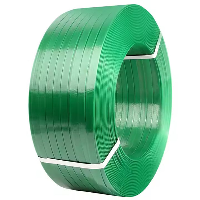 PET Strapping Band Roll 1608, Packing Belt 16mm x 0.8mm, 600 meter 10kg (Green)