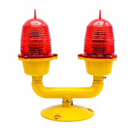 Low Intensity Obstruction Light, Steady Red Double LED Beacons, FAA L-810 Aviation Warning Lamp