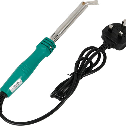 80W Electric Soldering Iron with Iron Clad and Bent Chisel Copper Tip