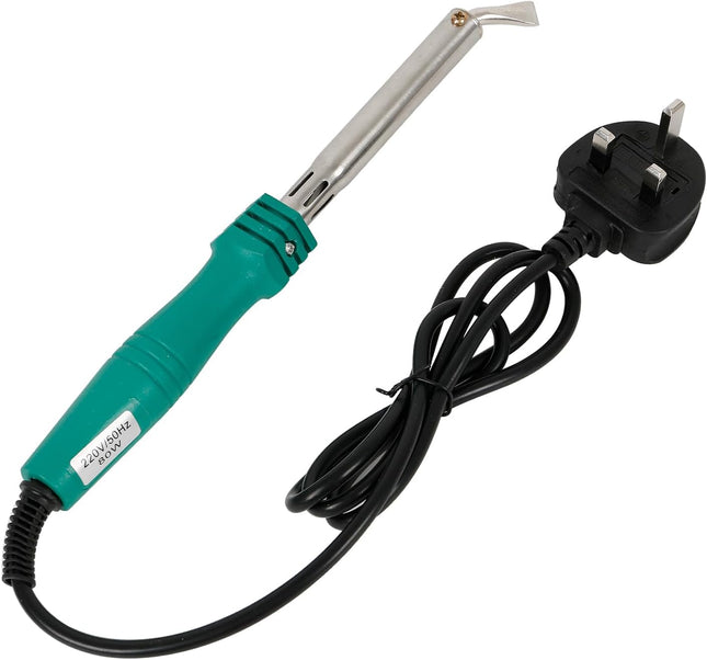 80W Electric Soldering Iron with Iron Clad and Bent Chisel Copper Tip
