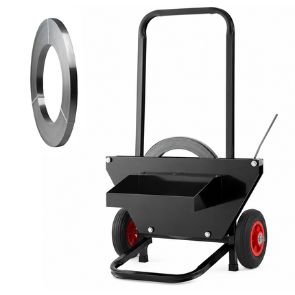 Rubik Steel Strapping Dispenser Trolley Hand Cart For 16/19/25/32mm Metal Bands
