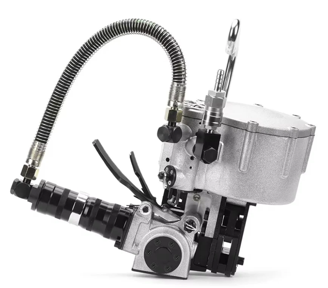 32mm Pneumatic Steel Strapping Machine KZ-32B - Integrated Air-Powered Steel Banding Tool