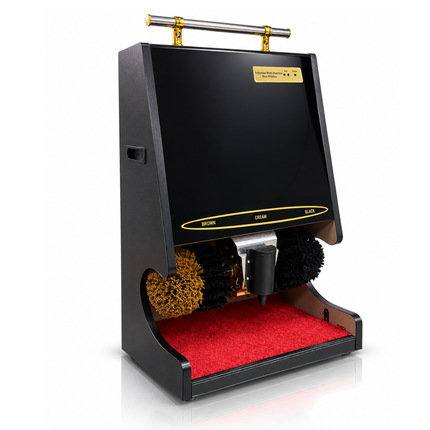Automatic Electric Shoe Polisher Machine with Infrared Sensor, Dual Brushes & Liquid Polish Dispenser – 100W