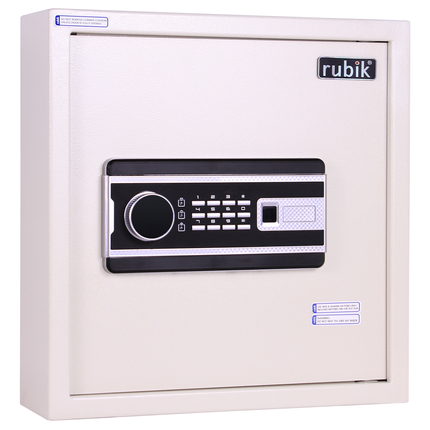 Rubik Digital Key Cabinet (36-Keys Capacity) Electronic Key Storage Wall Safe Lock Box Wall-Mounted RBS34EW White