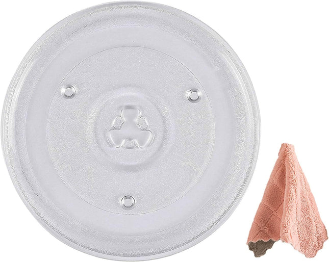 Replacement Microwave Oven Plate Medium (27cm / 10.63 inch) Turntable Glass Tray Dishwasher Safe, Universal Compatibility