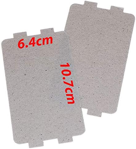 Microwave Waveguide Cover Pre-cut MICA Sheet (10.7x6.4cm) Replacement Part (Pack of 2pcs)
