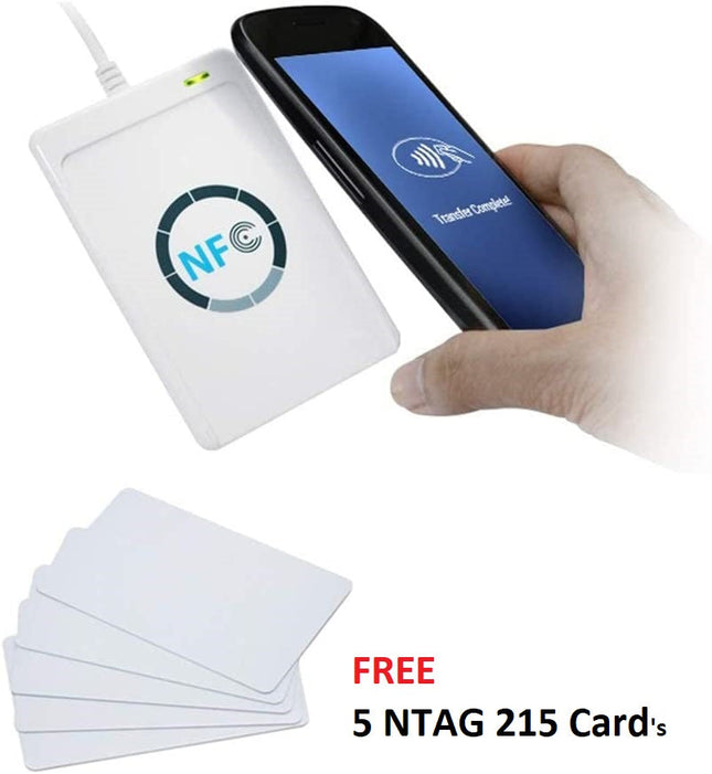 ACR122U-A9 USB NFC RFID Reader Writer, Support Mifare FeliCa and all 4 types of NFC (ISO/IEC 18092) Tags