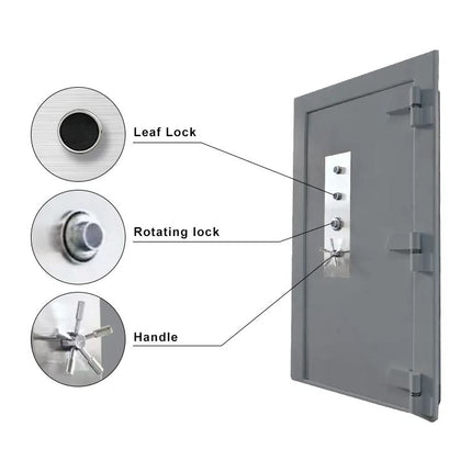 Rubik Customized Vault Door, Steel Metal Depo High Quality Security Bank Vault Safety Door