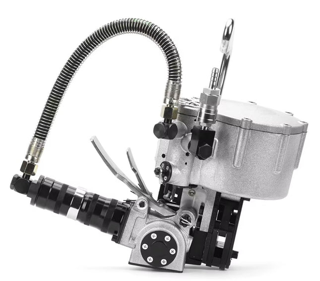19mm Pneumatic Steel Strapping Machine KZ-19B - Integrated Air-Powered Steel Banding Tool