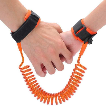 1.5m Child Safety Rope, Anti Lost Wrist Link, Safety Harness Strap Leash for Toddlers & Kids (Orange)