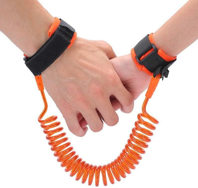 1.5m Child Safety Rope, Anti Lost Wrist Link, Safety Harness Strap Leash for Toddlers & Kids (Orange)