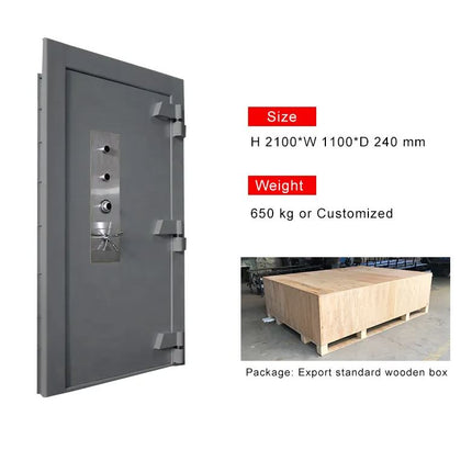 Rubik Customized Vault Door, Steel Metal Depo High Quality Security Bank Vault Safety Door