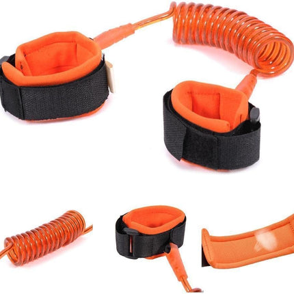 1.5m Child Safety Rope, Anti Lost Wrist Link, Safety Harness Strap Leash for Toddlers & Kids (Orange)