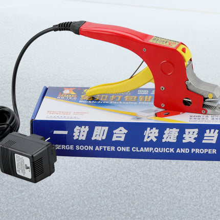 Electric Strapping Welding Tool Hot Melt Packing Pliers Buckle-Free Tool for PP Strap Sealing