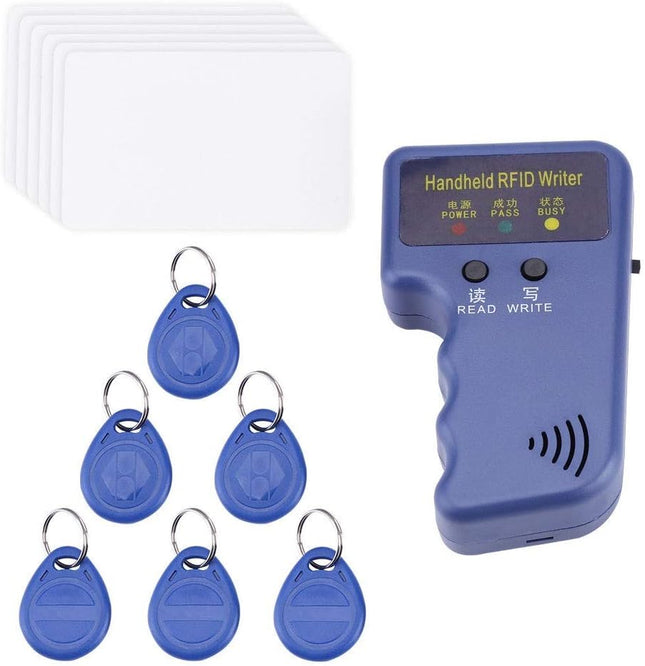 125KHz Handheld RFID ID Card Copier with 6 Rubik Cards & Tags