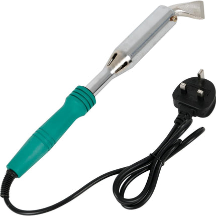 300W Electric Soldering Iron with Iron Clad and Bent Chisel Copper Tip