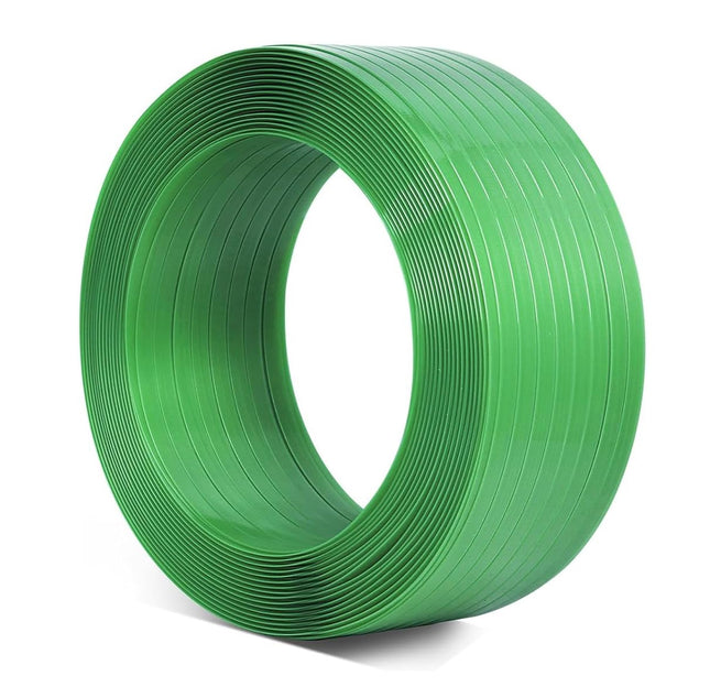PET Strapping Band Roll 1608, Packing Belt 16mm x 0.8mm, 220 meter 4.5kg (Green)