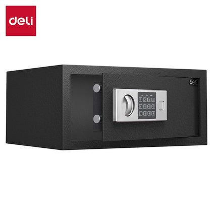 Deli Digital Safe Box with Key T522 Full Metal Body 4.1kg (20×43×35cm) Black
