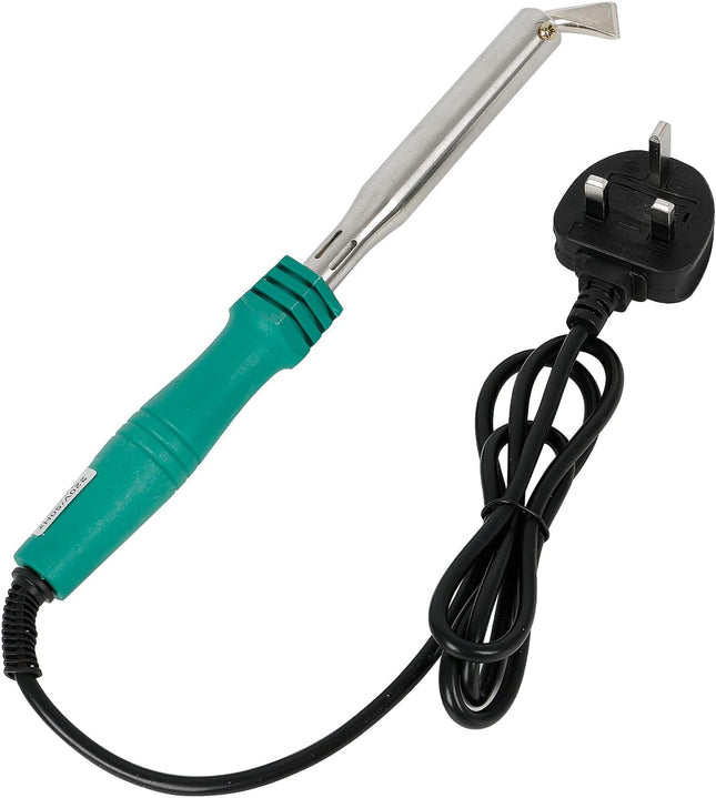 100W Electric Soldering Iron with Iron Clad and Bent Chisel Copper Tip