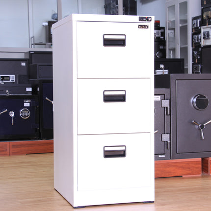 3 Drawer Vertical Steel Filing Hanger Cabinet with 4-Digit Combination Lock for A4 and FC Hanging Files