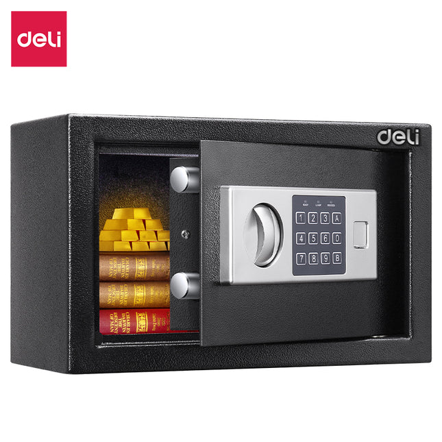 Deli Niello Digital Safe Box T520 (20x31x20cm) Black