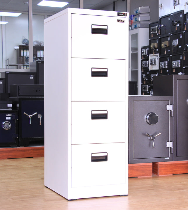 4 Drawer Vertical Steel Filing Hanger Cabinet with 4-Digit Combination Lock for A4 and FC Hanging Files
