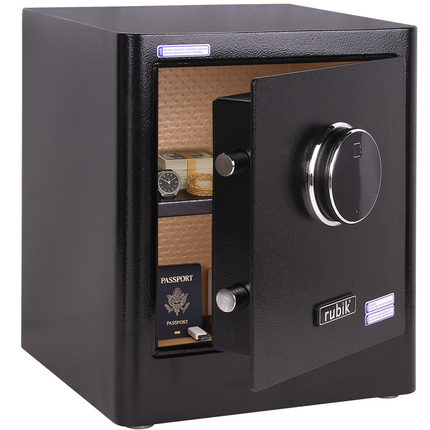 Rubik Biometric Fingerprint Safe Box RB35AG (35x30x28cm) Black