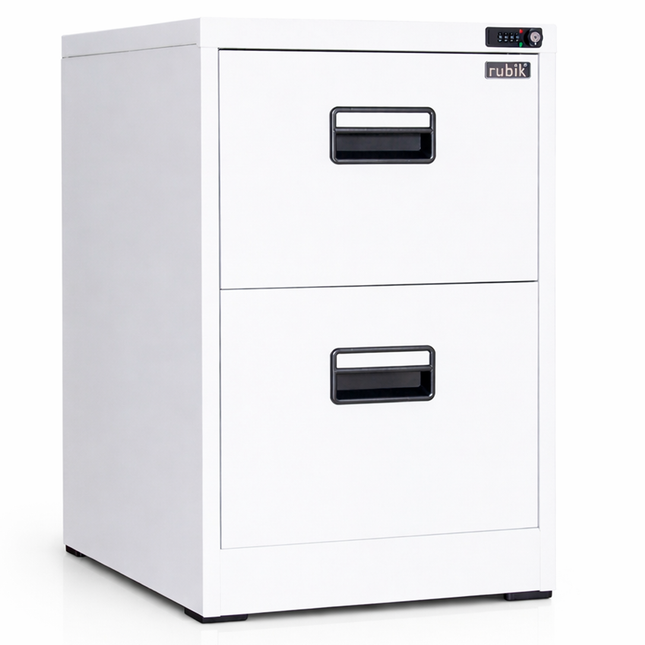 2 Drawer Vertical Steel Filing Hanger Cabinet with 4-Digit Combination Lock for A4 and FC Hanging Files