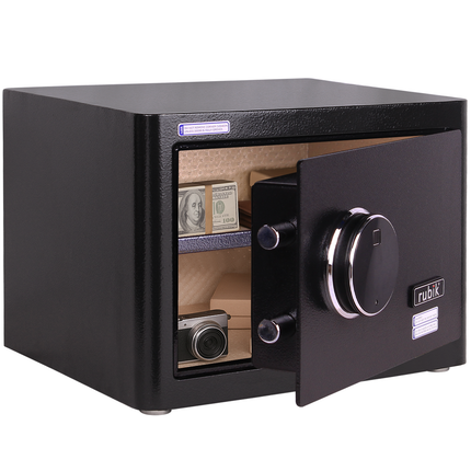 Rubik Biometric Fingerprint Safe Box RB25AG (25x35x28cm) Black