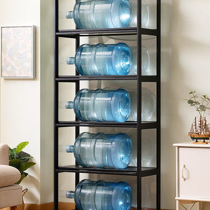 Rubik Display Showcase Cabinet, All Sides Transparent Acrylic, Pull-up Window Doors (Black), Organize and Showcase Your Treasures in Style