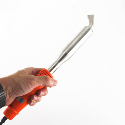 80W Electric Soldering Iron with Iron Clad and On/Off Switch, Bent Chisel Tip