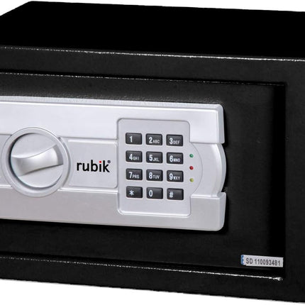 Rubik Small Digital Safe Box with Keys, RB20EG (20x31x20cm)