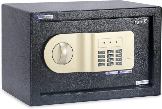 Rubik Small Digital Safe Box with Keys, RB20AJ (20x31x20cm)