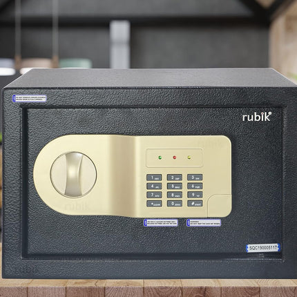 Rubik Small Digital Safe Box with Keys, RB20AJ (20x31x20cm)