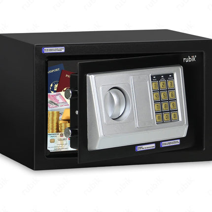 Rubik Small Digital Safe Box with Keys, RB20EA (20x31x20cm)