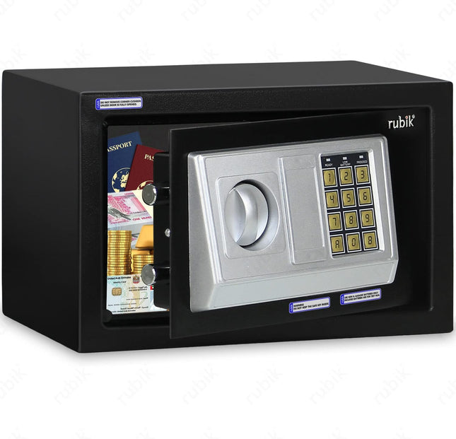 Rubik Small Digital Safe Box with Keys, RB20EA (20x31x20cm)