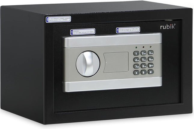 Rubik Small Digital Safe Box with Keys, RB20EP (20x31x20cm)