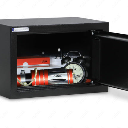 Rubik Small Digital Safe Box with Keys, RB20EP (20x31x20cm)