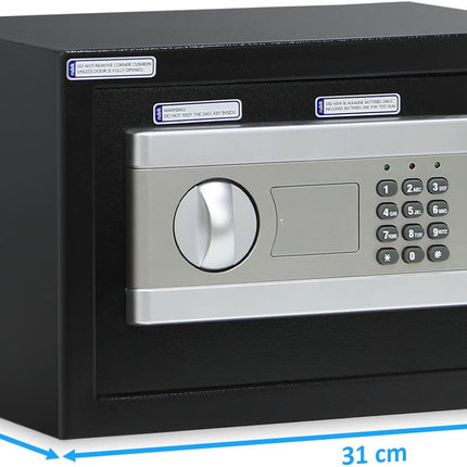 Rubik Small Digital Safe Box with Keys, RB20EP (20x31x20cm)