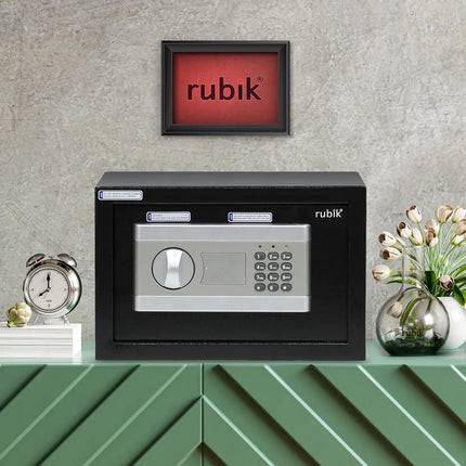 Rubik Small Digital Safe Box with Keys, RB20EP (20x31x20cm)