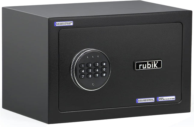 Rubik Small Digital Safe Box with Keys, RB20D (20x31x20cm)