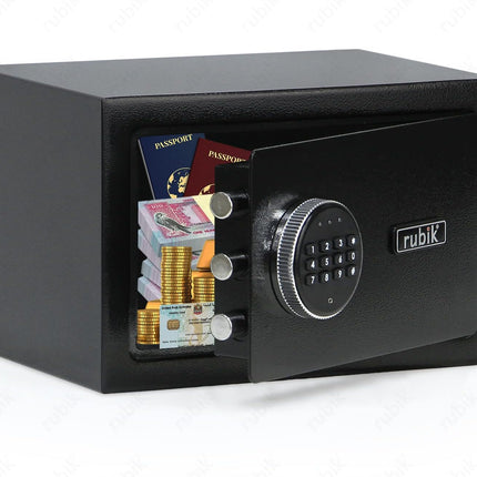 Rubik Small Digital Safe Box with Keys, RB20D (20x31x20cm)