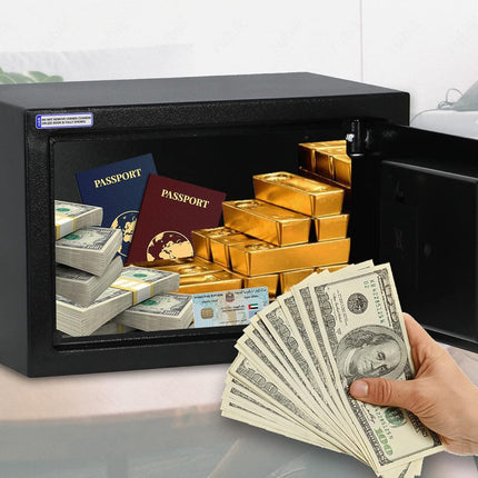 Rubik Small Digital Safe Box with Keys, RB20EF (20x31x20cm)