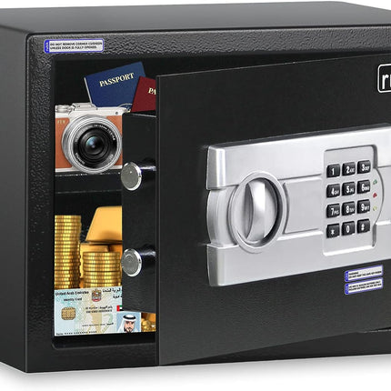Rubik Medium Digital Safe Box with Keys, RB25EG (25x35x25cm)
