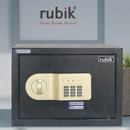 Rubik Medium Digital Safe Box with Keys, RB25AJ (25x35x25cm)