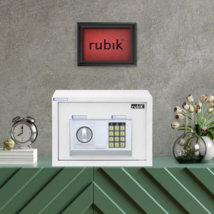Rubik Medium Digital Safe Box with Keys, RB25EA (25x35x25cm)