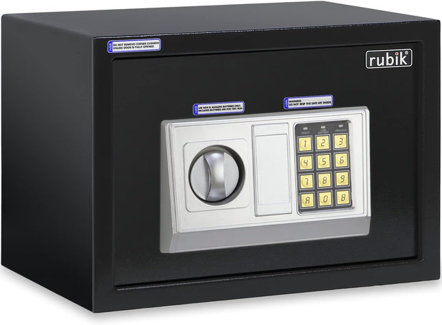 Rubik Medium Digital Safe Box with Keys, RB25EA (25x35x25cm)