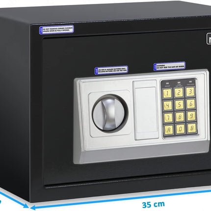 Rubik Medium Digital Safe Box with Keys, RB25EA (25x35x25cm)