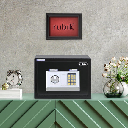 Rubik Medium Digital Safe Box with Keys, RB25EA (25x35x25cm)