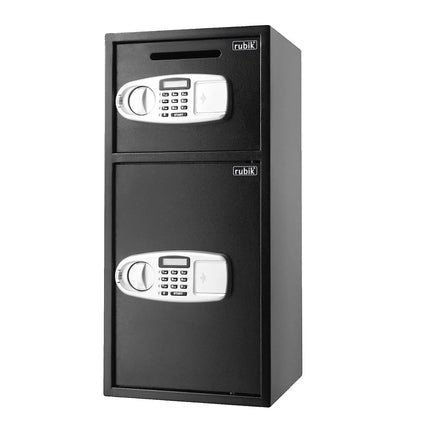 Rubik Safe Box Dual Compartment With Independent Digital Lock and Keys, RB75ECL (75x35x35cm)
